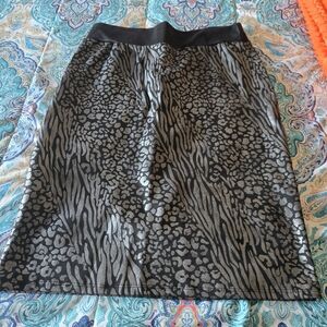 Animal Print Pencil Skirt